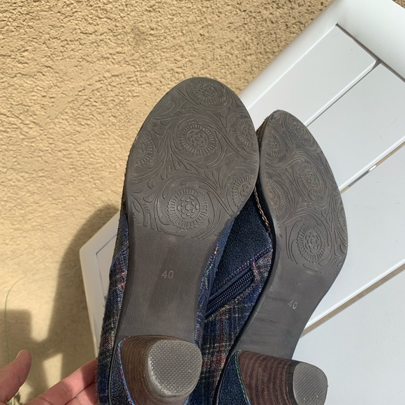 L’ Artiste Spring Step Scottala leather tweed booties size 9 ( European 40) - Picture 14 of 16